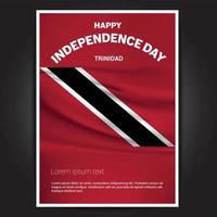 Happy Indpendence day design card vector with flags