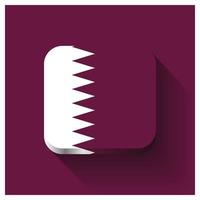 vector de diseño de bandera de qatar