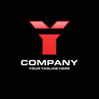 Alphabetical logo design with creative typography vector