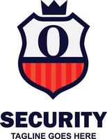 Alphabetical logo of security compnay and typography vector