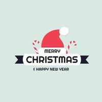 Merry Christmas card design vector