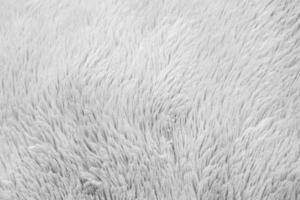 White fluffy fur fabric wool texture background photo