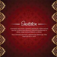 Invitation card with creative design vector