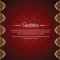 Invitation card with creative design vector