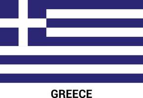 Greece flag design vector