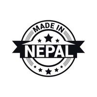 Nepal stamp design vector