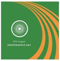 Indian Independence day design card vector