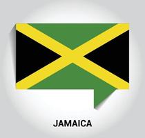 Jamaica flag design vector