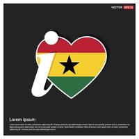 Ghana flag design vector