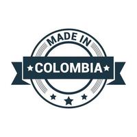 vector de diseño de sello de colombia