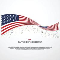 United States of America Happy independence day Background vector