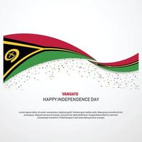 Vanuatu Happy independence day Background vector