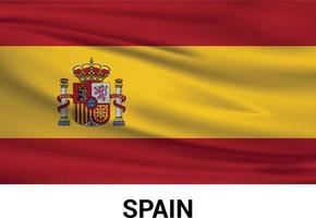 Spain Flags design vector