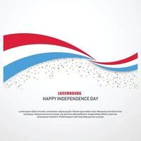 Luxembourg Happy independence day Background vector