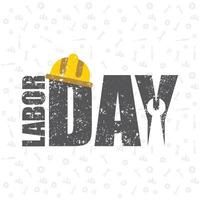 Labour day design card vector