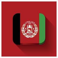 Afghanistan flag design vector