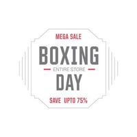 Boxing day sale card with elegent design vector