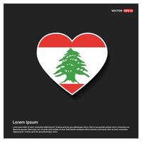 Lebanon Independence day design vector