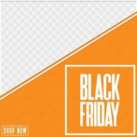 Black Friday sale card design vector