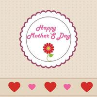 Happy Mothe's day design with creative typography vector