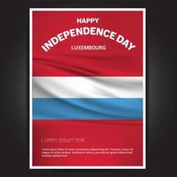 Happy Indpendence day design card vector with flags