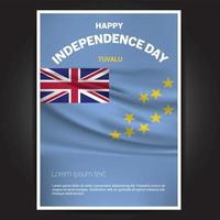 Happy Indpendence day design card vector with flags