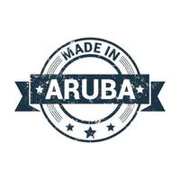 Aruba stamp design vector