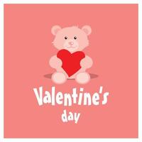 Valentine's day design typography and card with elegent design vector