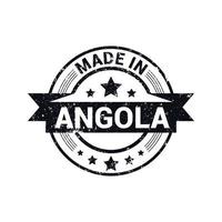 vector de diseño de sello de angola