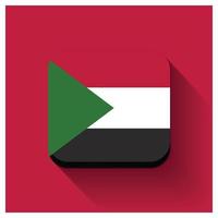 Sudan Flag design vector