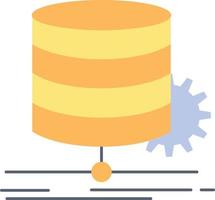 Algorithm chart data diagram flow Flat Color Icon Vector