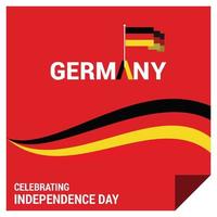 Germany Indpendence day design vector