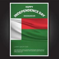 Happy Indpendence day design card vector with flags