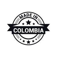Colombia stamp design vector