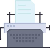 Printer Fax Print Machine  Flat Color Icon Vector icon banner Template