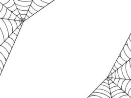 Halloween party background with spiderwebs isolated png or transparent texture,blank space for text,element template for poster,brochures, online advertising,vector illustration vector