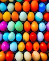 Colorful Eggs Background photo