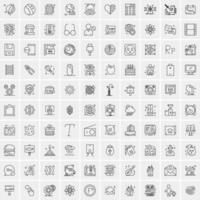 16 iconos de negocios universales vector ilustración de icono creativo para usar en proyectos relacionados con la web y dispositivos móviles