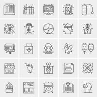 Location Map American  Icons Flat and Line Filled Icon Set Vector Blue Background