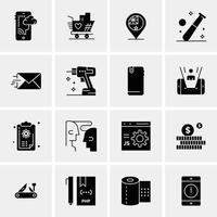 16 Universal Business Icons Vector Creative Icon Illustration to use in web and Mobile Related proje