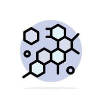 Cell Molecule Science Abstract Circle Background Flat color Icon