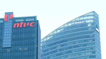 NTUC Centre and downtown building in Singapore video