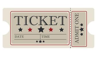 Ticket  blank film vector