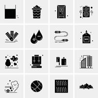 16 Universal Business Icons Vector Creative Icon Illustration to use in web and Mobile Related proj