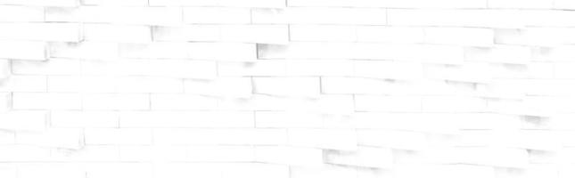 White brick wall panoramic texture, element modern abstract panorama background. photo