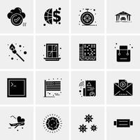 16 Universal Business Icons Vector Creative Icon Illustration to use in web and Mobile Related proje