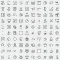 16 iconos de negocios universales vector ilustración de icono creativo para usar en proyectos relacionados con la web y dispositivos móviles