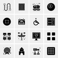 16 Universal Business Icons Vector Creative Icon Illustration to use in web and Mobile Related proje