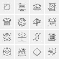 16 Universal Business Icons Vector Creative Icon Illustration to use in web and Mobile Related proje