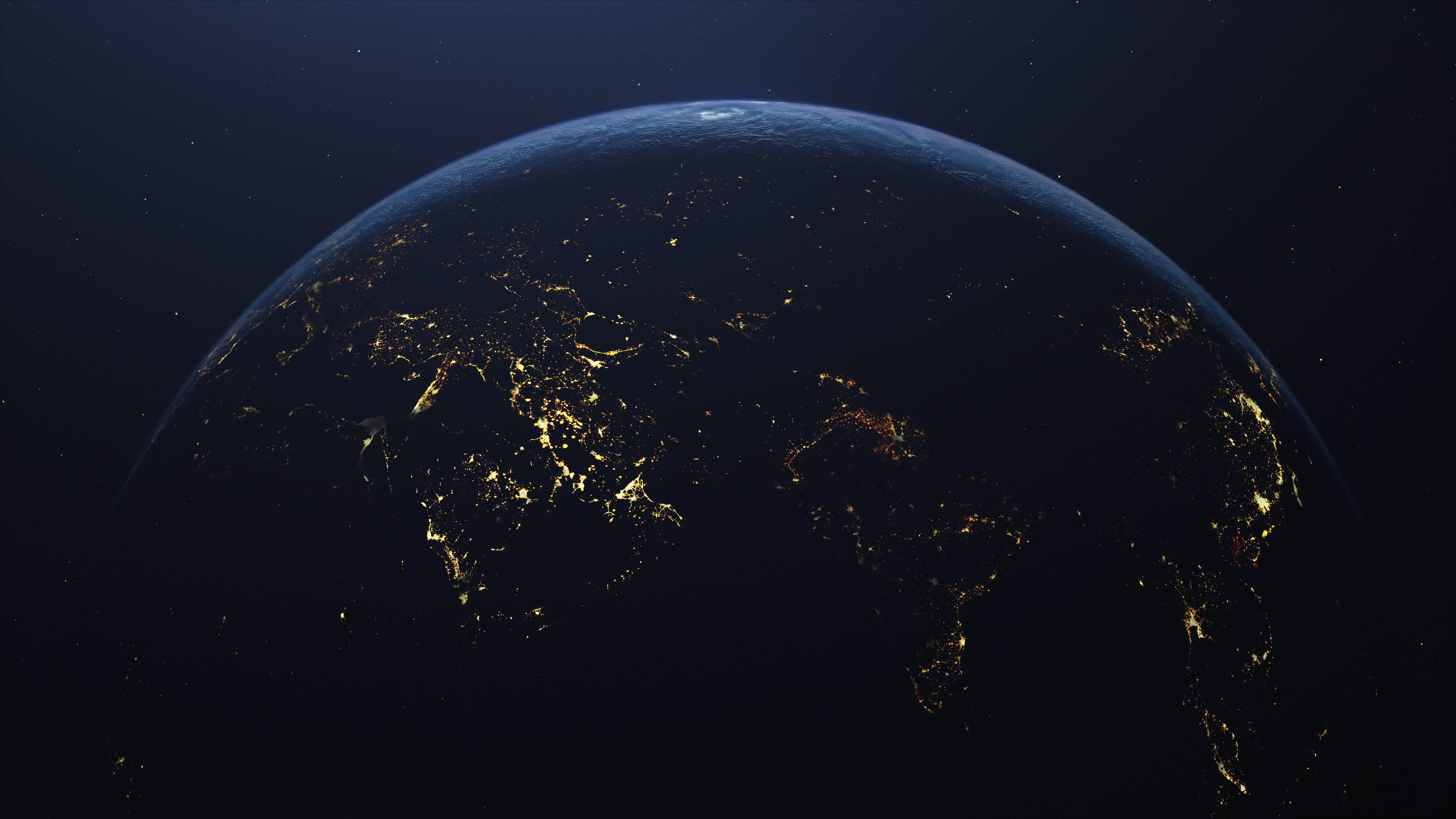 Cinematic Top view of planet earth from space. Sunrise on the globe. Day to  night concept. Change or control climate. High resolution animated  background 13289790 Stock Video at Vecteezy
